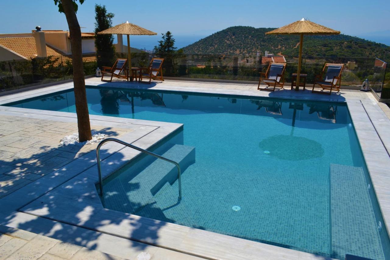 "Stergiou Luxury Apartments" Με Κοινη Πισινα Saronida Eksteriør bilde