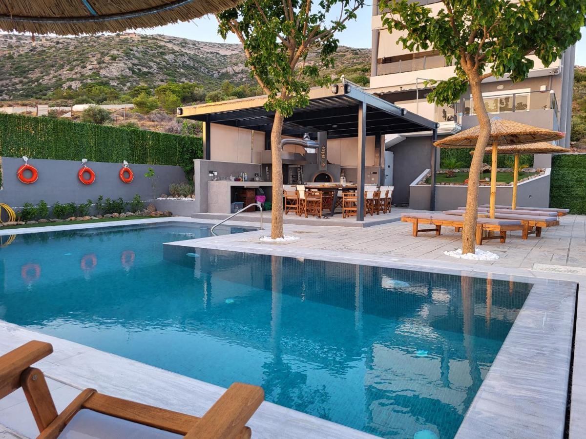 "Stergiou Luxury Apartments" Με Κοινη Πισινα Saronida Eksteriør bilde