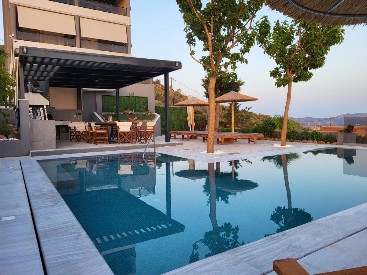 "Stergiou Luxury Apartments" Με Κοινη Πισινα Saronida Eksteriør bilde